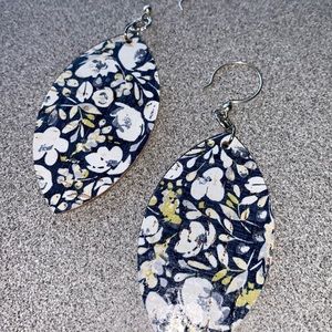Delphinium - cork earrings